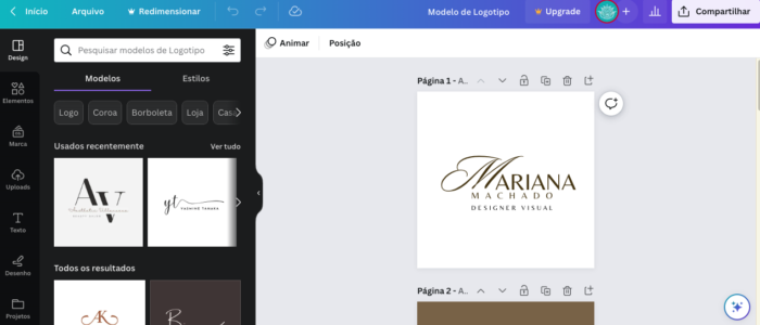 Crie um Logotipo Grátis Online com Imagens no Canva e Destaque-se! -  Atividade Cerebral by Mariana