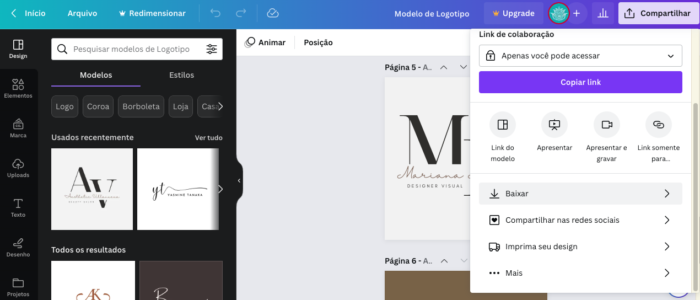 Crie um Logotipo Online Grátis com Imagens no Canva e faça seu Negócio se Destacar!